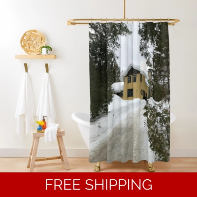 Le Studio Shower Curtain Guest House Winter 2019